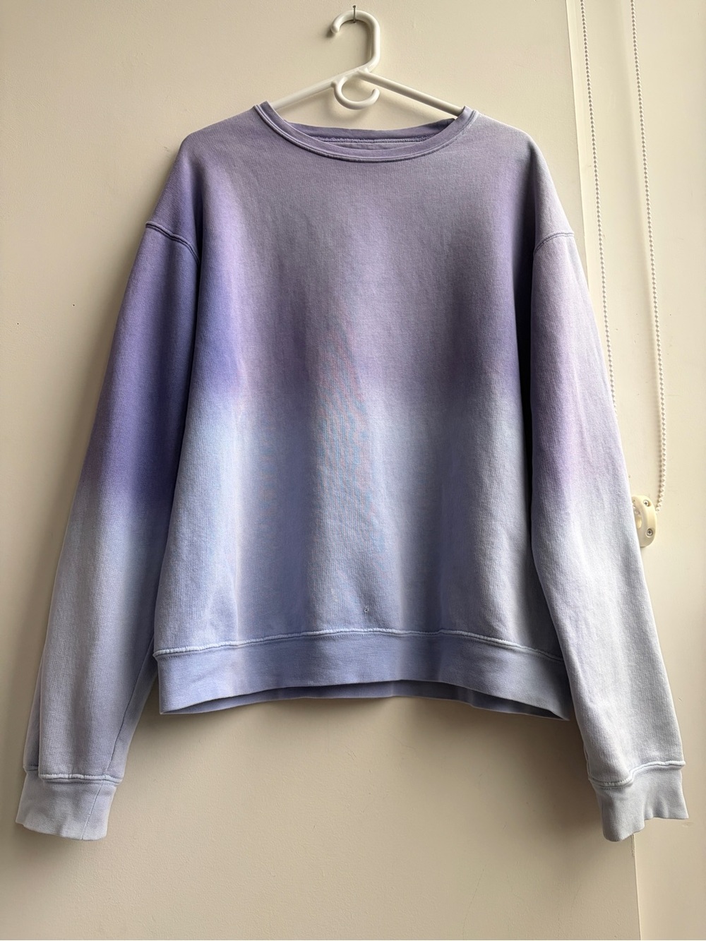 Modern Society Purple Ombré Long Sleeve Crewneck Sweatshirt Size M Women’s